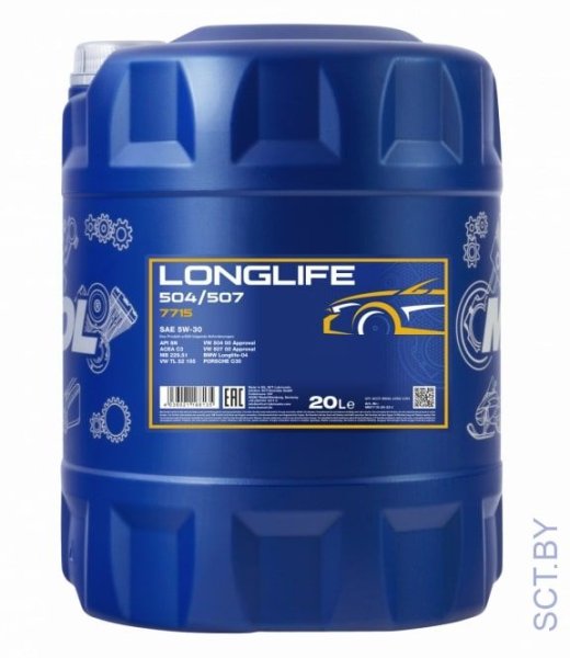 MANNOL Longlife 504/507 5W-30 7715 20л синтетическое моторное масло