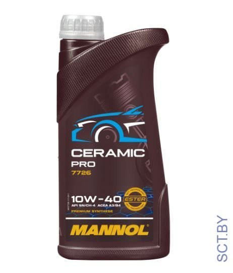 MANNOL 7726 CERAMIC PRO 10W-40 1л синтетическое моторное масло