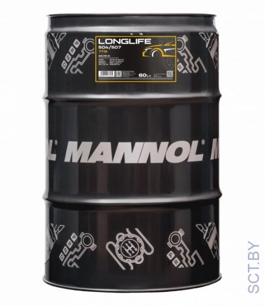 MANNOL Longlife 504/507 5W-30 7715 60л синтетическое моторное масло