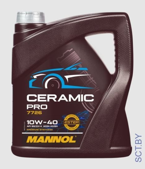 MANNOL 7726 CERAMIC PRO 10W-40 5л синтетическое моторное масло
