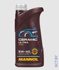 MANNOL 7727 CERAMIC ULTRA 5W-40 1л синтетическое моторное масло