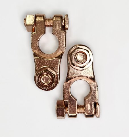 АКБ клемма латунная №1 "ЕВРО" 1 болт (к-т2шт)