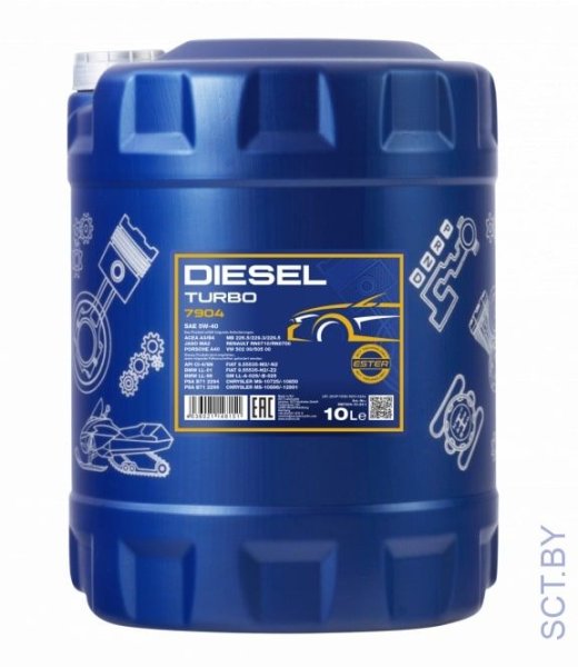 MANNOL Diesel Turbo 5w-40 7904 10л синтетическое моторное масло