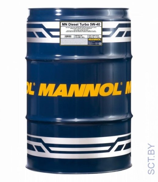 MANNOL Diesel Turbo 5w-40 7904 208л синтетическое моторное масло