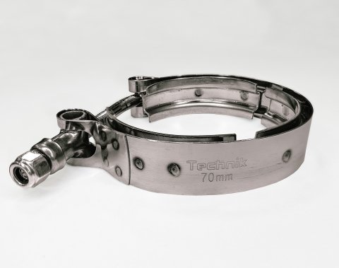 Хомут V-образный КАМАЗ воздуховода турбокомпрессора дв. Cummins 70 мм ( 4898590), W2 (нерж)