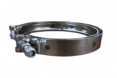 Хомут V-образный КАМАЗ,ПАЗ патрубка выпускного дв. Cummins 115 мм (3067979, 3905216), W2 (нерж)