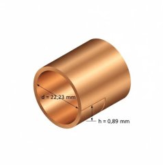 Медная труба  (22,23х0,89) 7/8", бухта 15м / 75