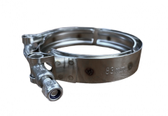 Хомут V-образный КАМАЗ,ПАЗ патрубка ТКР дв.Cummins 83 мм (3415547, 3923060, 3069053), W2 (нерж)