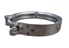 Хомут V-образный крепления металлорукава 4320Я5 УРАЛ 123мм (06114009123, 5361203266), W4 (нерж)