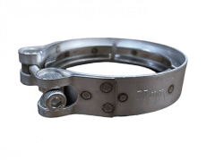 Хомут V-образный ЯМЗ-536 патрубка выпускного 77мм, (5361118444,100663) W4 (нерж)