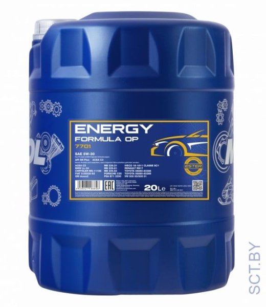 MANNOL Energy Formula OP 5W-30 7701 20л синтетическое моторное масло