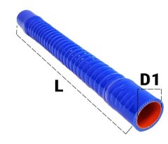 Патрубок гофрированный силикон D70, L600