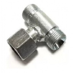 SHT19/19/19В Штуцер для РВД тройник 19/19/19 М16х1,5 - 16х1,5 гайка 16х1,5