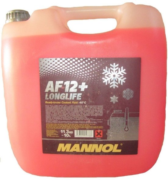 Антифриз MANNOL 4012 AF12-40 красный 20л