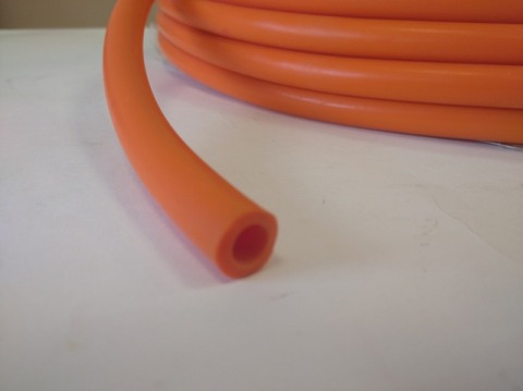 Силиконовый рукав (шланг) ID-5 без арм ОРАНЖЕВЫЙ (бухта 40м)