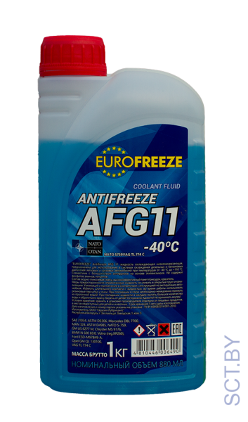 Антифриз EUROFREEZE AFG11 -40°C СИНИЙ 1кг
