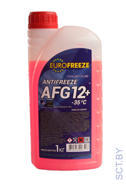 Антифриз EUROFREEZE AFG12+ -40°C КРАСНЫЙ 1кг