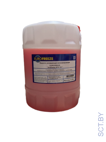 Антифриз EUROFREEZE AFG12+ -40°C КРАСНЫЙ 20кг