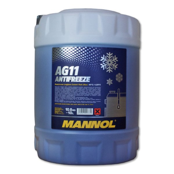 Антифриз MANNOL 4011 AG11-40 синий 10л
