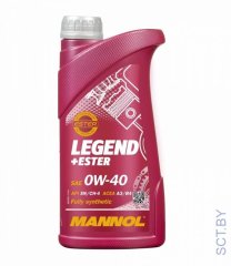 MANNOL Legend + Ester 0w-40 7901 1л синтетическое моторное масло