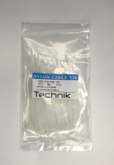 Стяжка кабельная 4,8 (5) *200 Белая (50) (Technik)