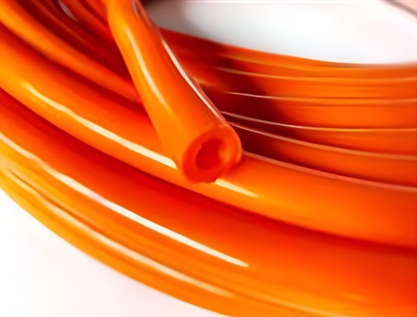 Силиконовый рукав (шланг) ID-18 ЦВЕТНОЙ (оранжевый)