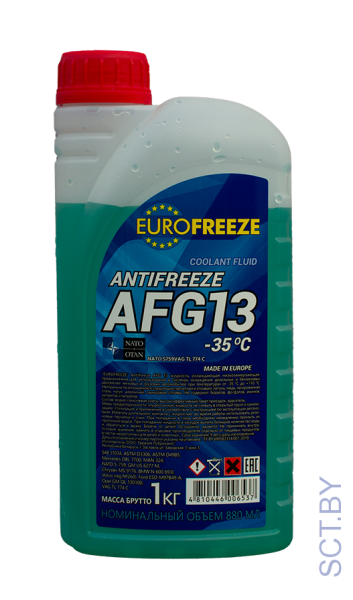 Антифриз EUROFREEZE AFG13 -40°C ЗЕЛЕНЫЙ 1кг