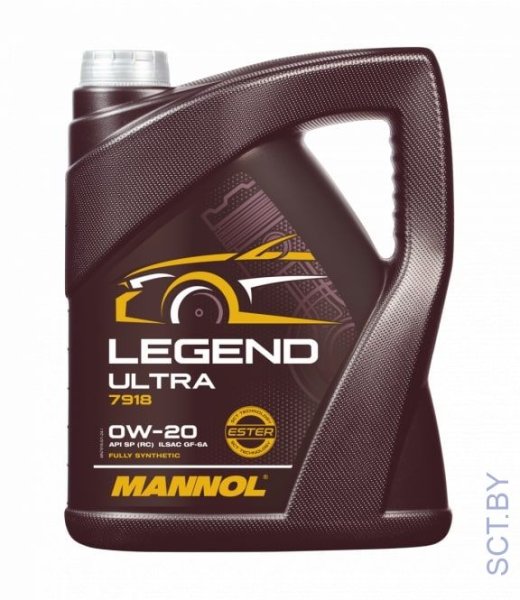 MANNOL Legend Ultra 0W-20 7918 5л синтетическое моторное масло